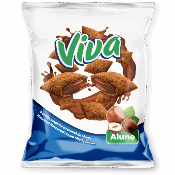 VIVA Pernițe umplute cu cremă de alune 200g