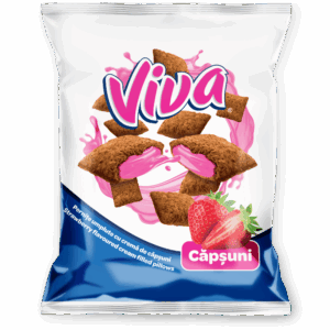 VIVA Pernițe umplute cu cremă de căpșuni 200g