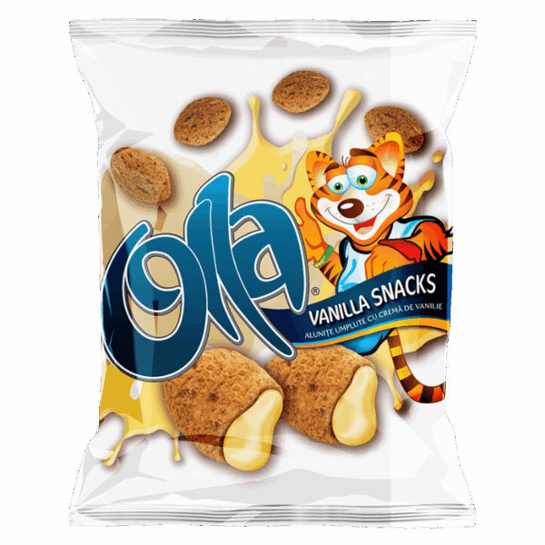 OLLA Snacks - Alunițe umplute cu cremă de vanilie 200g