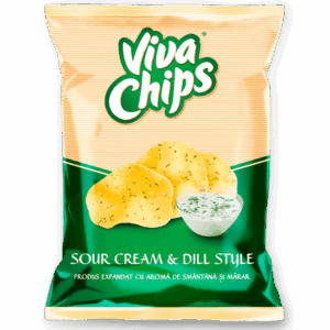 viva chips smantana si marar 100gr