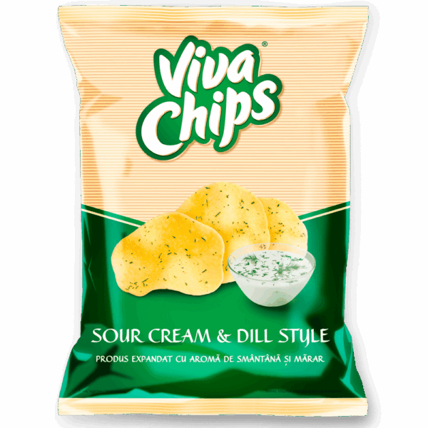 viva chips smantana si marar 100gr