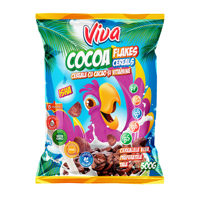 VIVA Cereale Cocoa Flakes 500g Shopius.ro