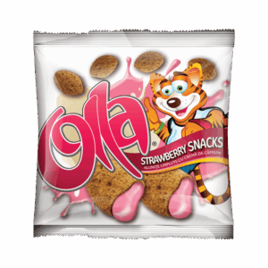 OLLA Snacks - Alunițe umplute cu cremă de căpșuni 100g