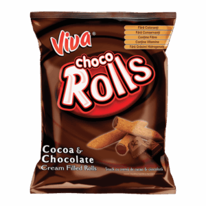 VIVA CHOCO ROLLS - Snacks cu cremă de cacao și ciocolată 100g