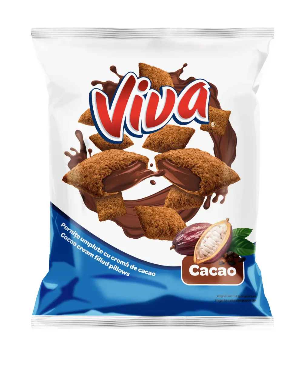VIVA Pernițe umplute cu cremă de cacao 100g