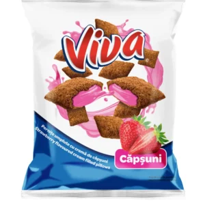 VIVA Pernițe umplute cu cremă de căpșuni 200g