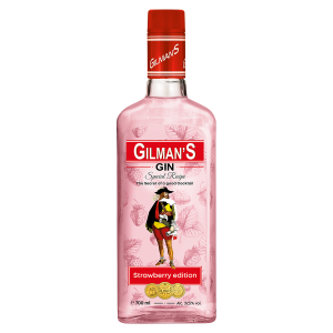 GILMAN'S Gin Strawberry alc. 37.5% 0.7L sticlă - 6 BUC/BAX-0