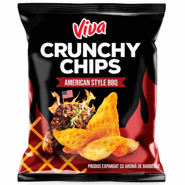 Crunchy Chips American BBQ 50gr