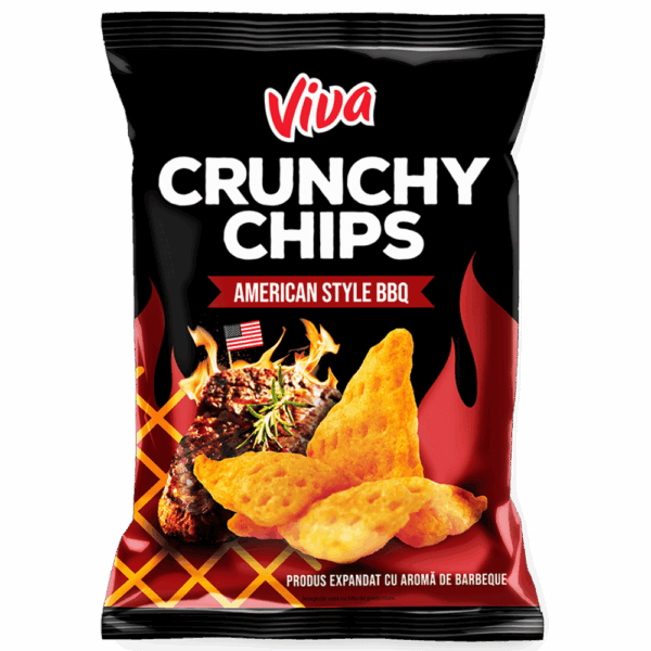 Crunchy Chips American BBQ 100gr