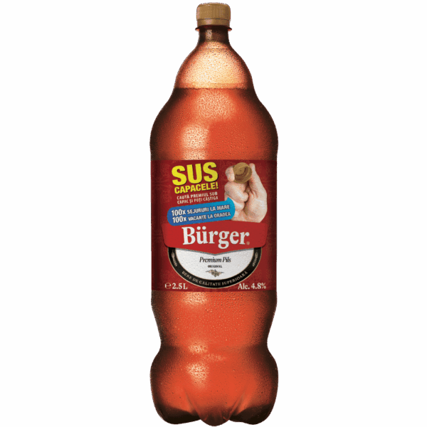 Bere Burger 2.5 L- eticheta promotionala