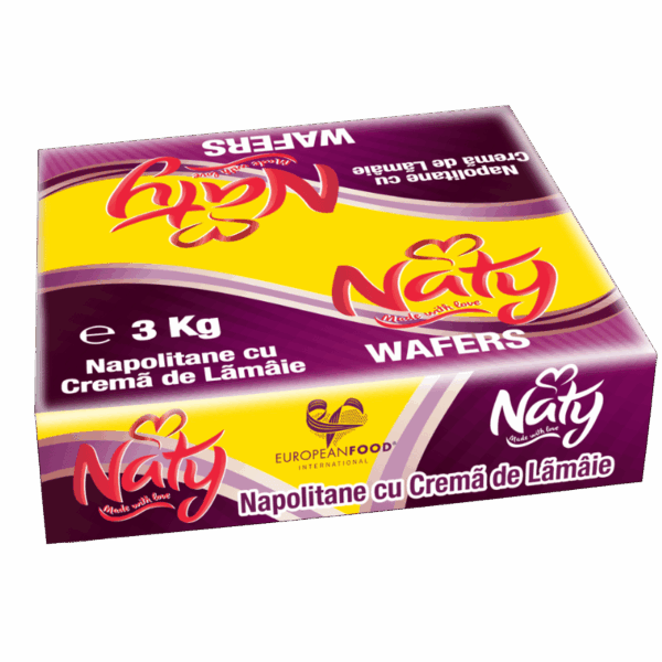 NATY Napolitane cu crema de lamaie 3kg - 1BUC/BAX