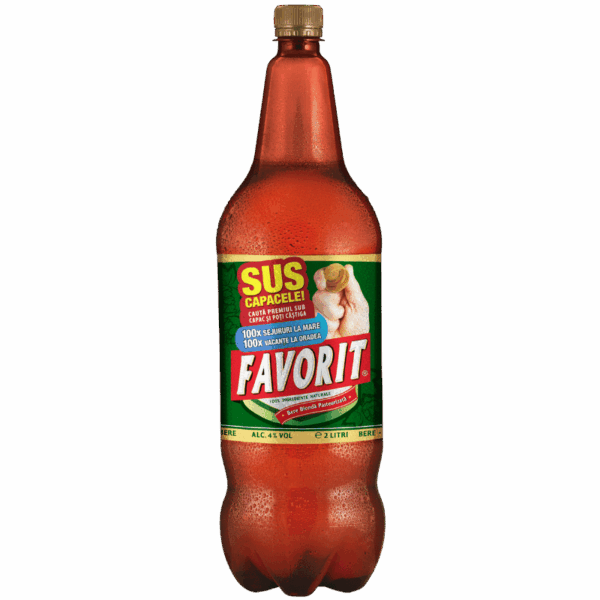 FAVORIT Bere blondă pasteurizată 2L PET