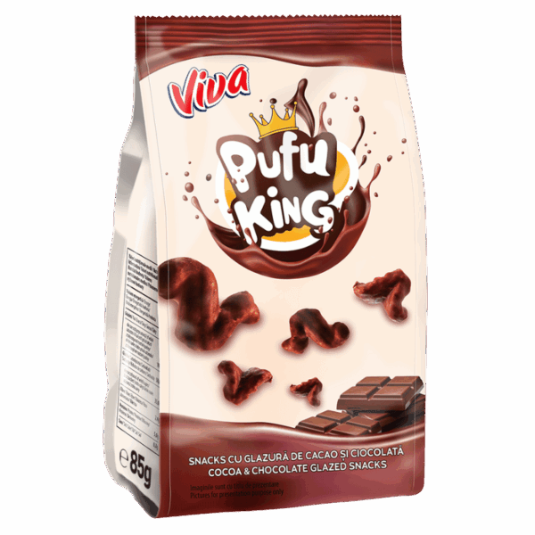 Pufu King cu glazura de ciocolata