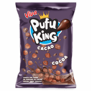 VIVA Pufu King Snacks din făină de porumb cu cacao  60g