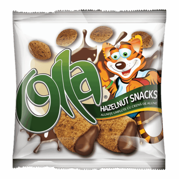 OLLA Snacks - Alunițe umplute cu cremă de alune 100g