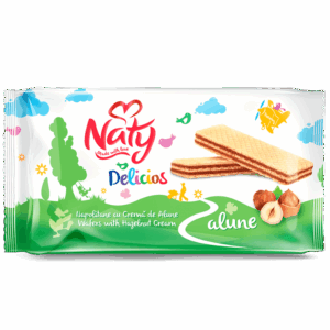 NATY Napolitane cu cremă de Alune 160g
