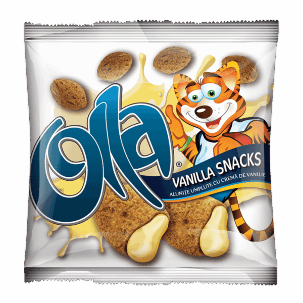 OLLA Snacks - Alunițe umplute cu cremă de vanilie 100g