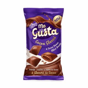 VIVA ME GUSTA PERNITE UMPLUTE CU CREMA DE CACAO SI GLAZURA DE CACAO 100G