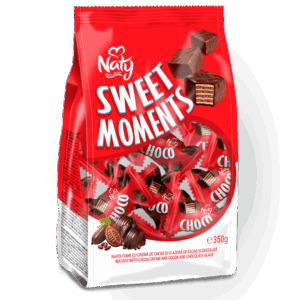 NATY SWEET MOMENTS - Napolitane cu crema de cacao si glazura de cacao si ciocolata