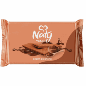NATY Napolitane Yumz cu cremă de Cacao și Ciocolată 110g