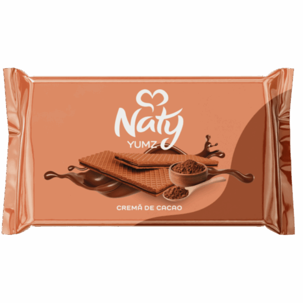 NATY Napolitane Yumz cu cremă de Cacao și Ciocolată 110g