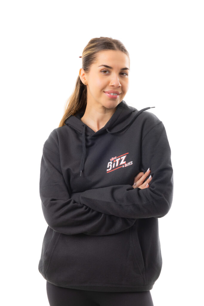 Hanorac cu gluga Bitz&Bites negru - femei