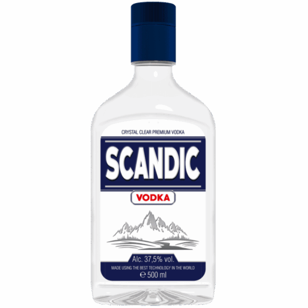 VODKA SCANDIC 37,5% - 0.5L PET