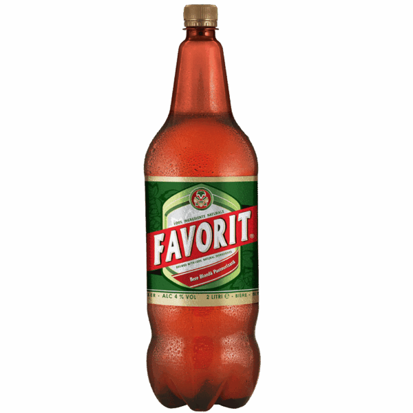 FAVORIT Bere blondă pasteurizată 2L PET