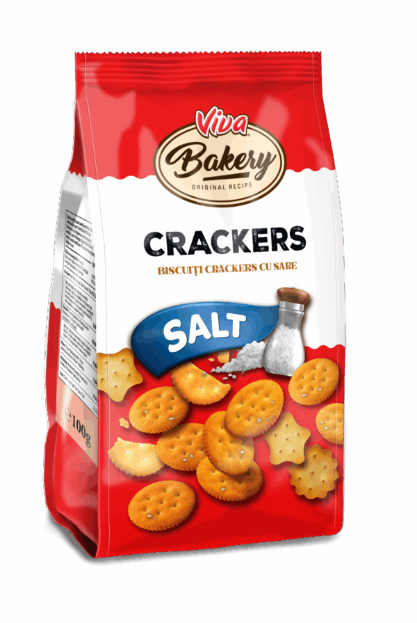 VIVA BAKERY BISCUITI CRACKERS CU SARE 100G