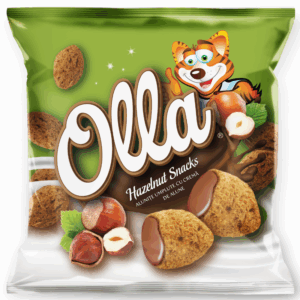 OLLA Snacks - Alunițe umplute cu cremă de alune