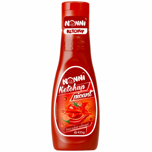 NONNI Ketchup Picant fără zahăr adăugat – 435 gr