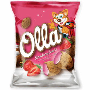 OLLA Snacks - Alunițe umplute cu cremă de căpșuni