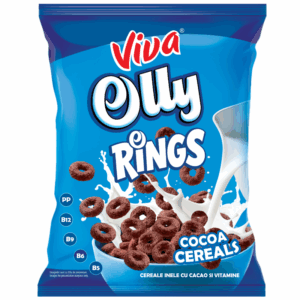 Viva Olly Rings – Cereale Inele cu Cacao și Vitamine – 250 gr