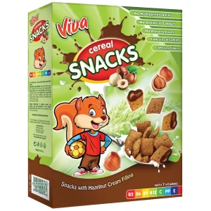 Cutie Cereale Viva – Pernițe Umplute cu Cremă de Alune 400 g