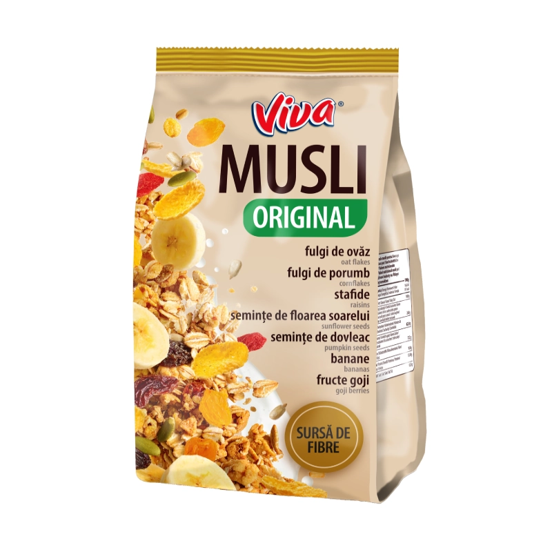 Viva Musli - Mix de cereale integrale, semințe și fructe deshidratate 400 g