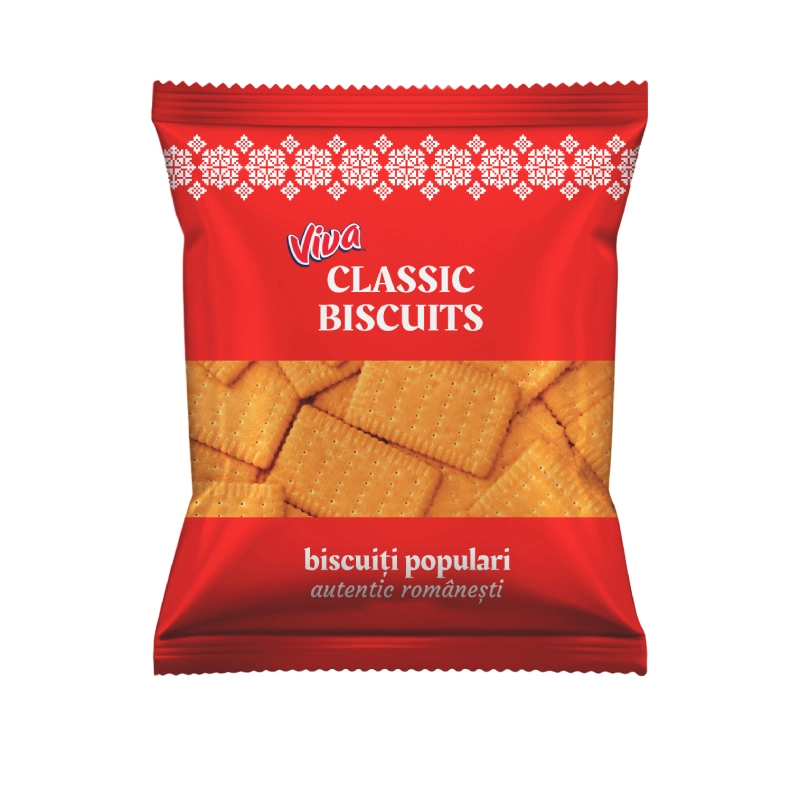 Ambalaj Biscuiți Populari Viva 300 g, biscuiți populari autentici românești.