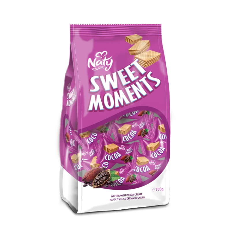 Naty Sweet Moments – Napolitane cu Cremă de Cacao 700 g