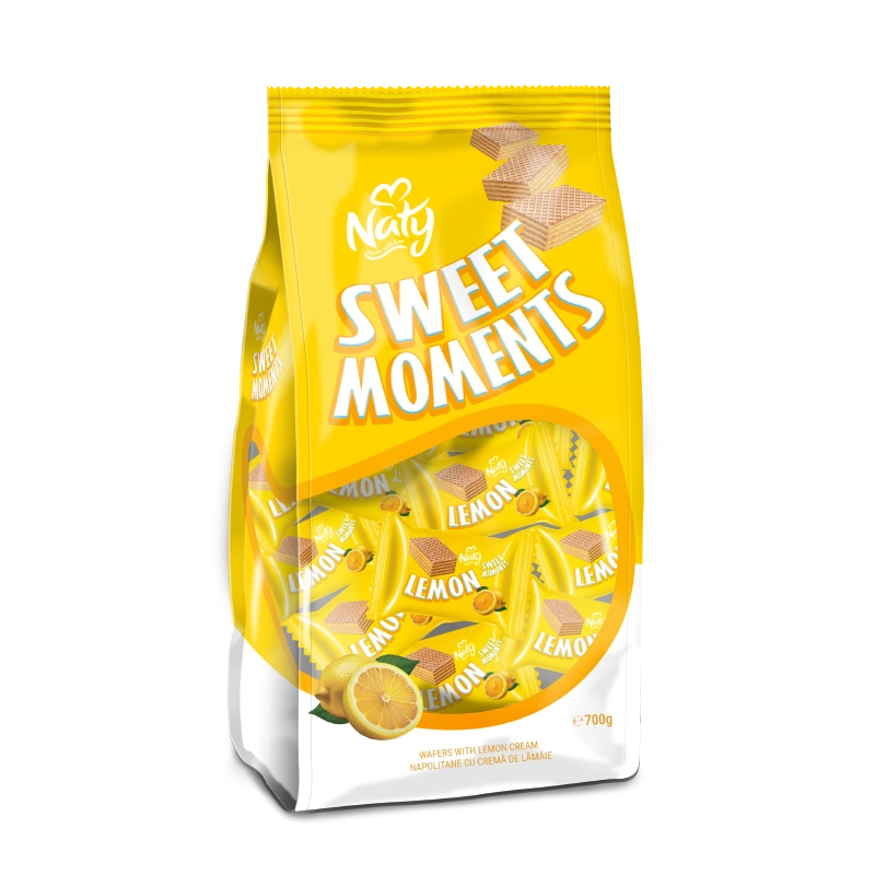 Naty Sweet Moments – Napolitane cu Cremă de Lămâie 700 g