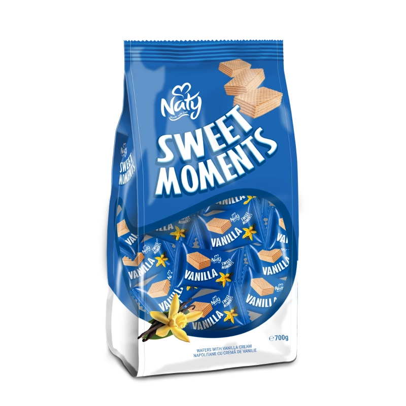 Naty Sweet Moments – Napolitane cu Cremă de Vanilie 700 g